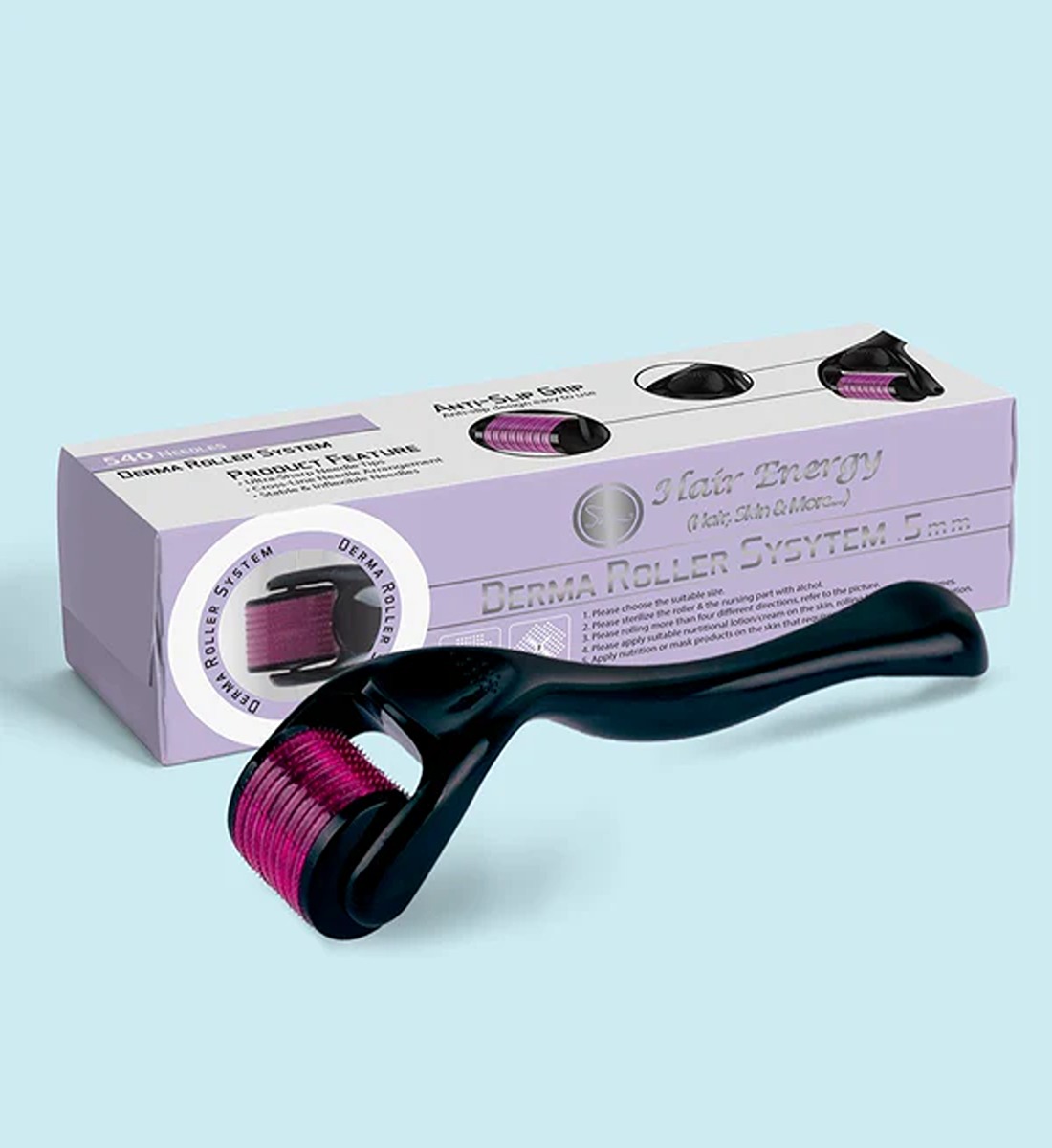 Derma Roller 0.5mm for Hair & Skin System - Image 2