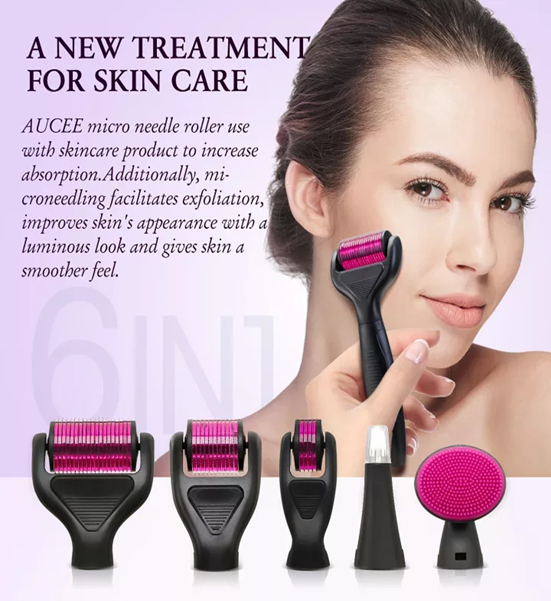 Derma Roller 0.5mm for Hair & Skin System
