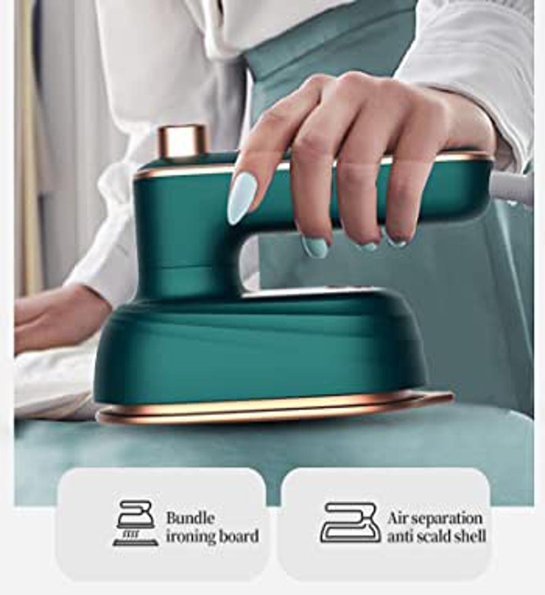 Professional Electric Micro Steam Iron Foldable for Dry and Wet Ironing / Mini Travel Iron Foldable Garment Steamer - Image 2