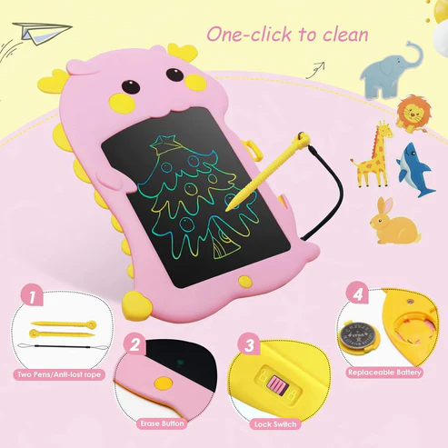 10 inch LCD Writing Tablet for Kids with 2 FREE tablets - Image 13