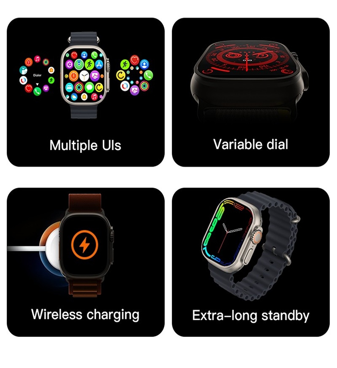 Mk-X100 Ultra 2-10 in 1 Multifunctional Smart Watch - Image 6